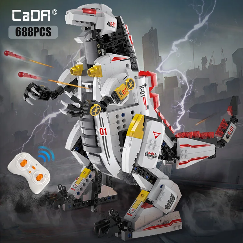 Cada Electric Remote Control King of Monsters Building Blocks Technics RC dinosaur Mechanical Bricks Model Educational Toys
Cada Electric Remote Control King of Monsters Building Blocks Technics RC dinosaur Mechanical Bricks Model Educational Toys