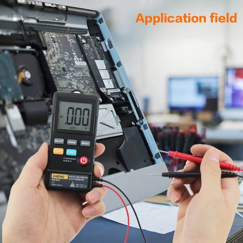 C5AC AN301 Mini Digital Multimeter AC DC Voltmeter Voltage Resistance Meter with LED
C5AC AN301 Mini Digital Multimeter AC DC Voltmeter Voltage Resistance Meter with LED