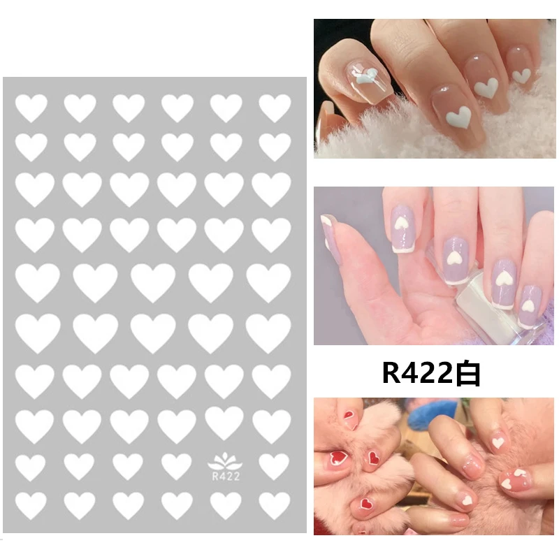 Self-adhesive 3D Stickers for Nails Cute White Love Heart Nail Art Decorations Autumn Fashion Stickers Women Girl Nail Foil
Self-adhesive 3D Stickers for Nails Cute White Love Heart Nail Art Decorations Autumn Fashion Stickers Women Girl Nail Foil