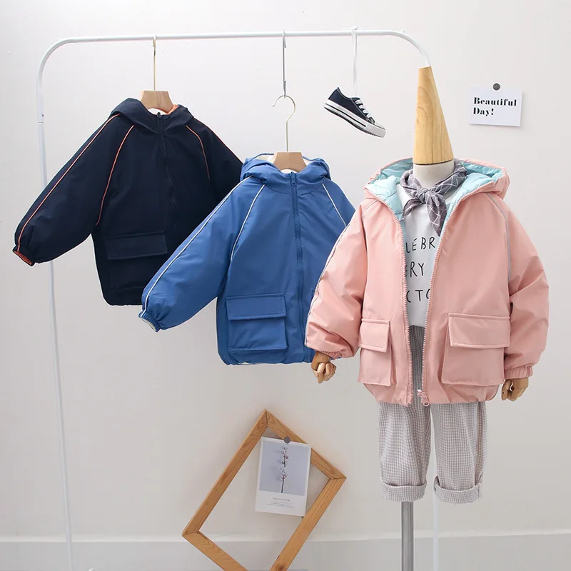 Children's Winter Down Jacket Pure Color Thickened Boys Girl's Warm Coats Double-sided Clothes Cotton-padded Autumn Comfortable
Children's Winter Down Jacket Pure Color Thickened Boys Girl's Warm Coats Double-sided Clothes Cotton-padded Autumn Comfortable