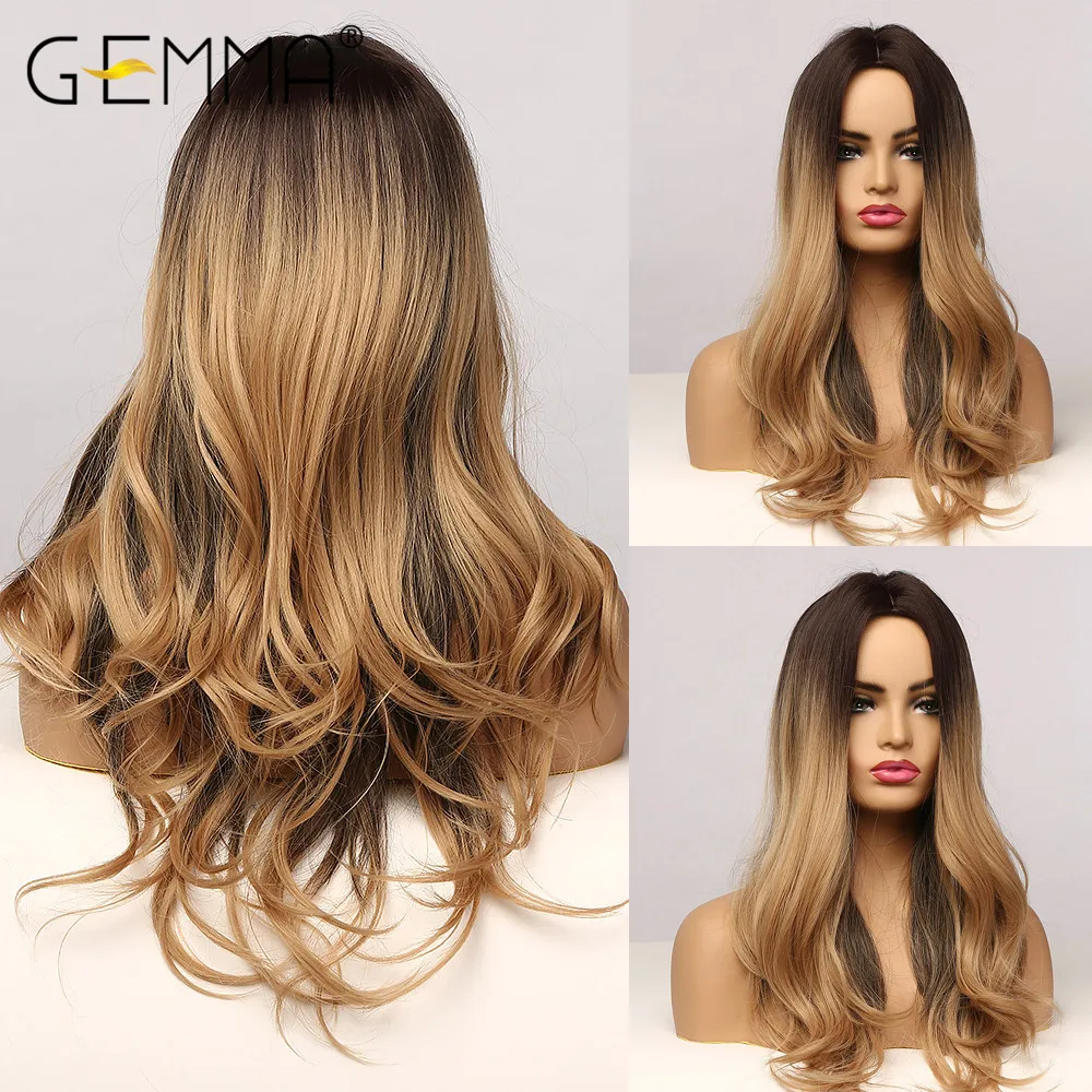 GEMMA Ombre Black Brown Highlight Wigs for Women Long Wavy Synthetic Wigs Natural Middle Part Cosplay Heat Resistant Hair Wig
GEMMA Ombre Black Brown Highlight Wigs for Women Long Wavy Synthetic Wigs Natural Middle Part Cosplay Heat Resistant Hair Wig