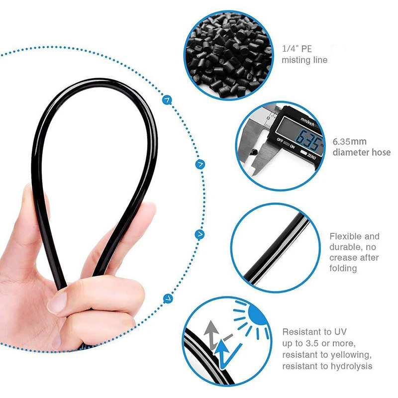 Hot Flexible Misting Cooling System Kit Multi-purpose Outdoor Misters Suitable for Garden Courtyard Greenhouse
Hot Flexible Misting Cooling System Kit Multi-purpose Outdoor Misters Suitable for Garden Courtyard Greenhouse