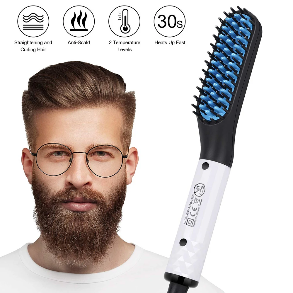 Updated Beard Straightener Man's Hair Flat Iron Fast Heated Straightening Comb Beard and Hair Show Cap Hair Styler for Male
Updated Beard Straightener Man's Hair Flat Iron Fast Heated Straightening Comb Beard and Hair Show Cap Hair Styler for Male
