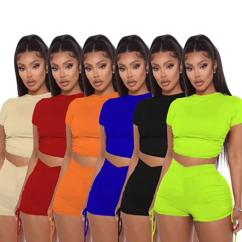 Women's Clothing 2021 Open Back Crop Top Stacked Shorts Jogger Pnats Suit Two Piece Set Sport Solid Set Outfit Fitness Tracks
Women's Clothing 2021 Open Back Crop Top Stacked Shorts Jogger Pnats Suit Two Piece Set Sport Solid Set Outfit Fitness Tracks
