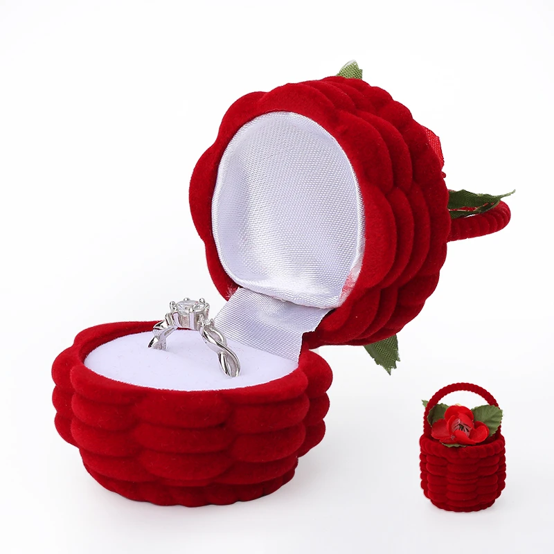 Christmas Series Rose Basket Cute Red Velet Diamond Rings Showing Jewelry Box For Women Valentine's Day Packaging Gift For Lover
Christmas Series Rose Basket Cute Red Velet Diamond Rings Showing Jewelry Box For Women Valentine's Day Packaging Gift For Lover