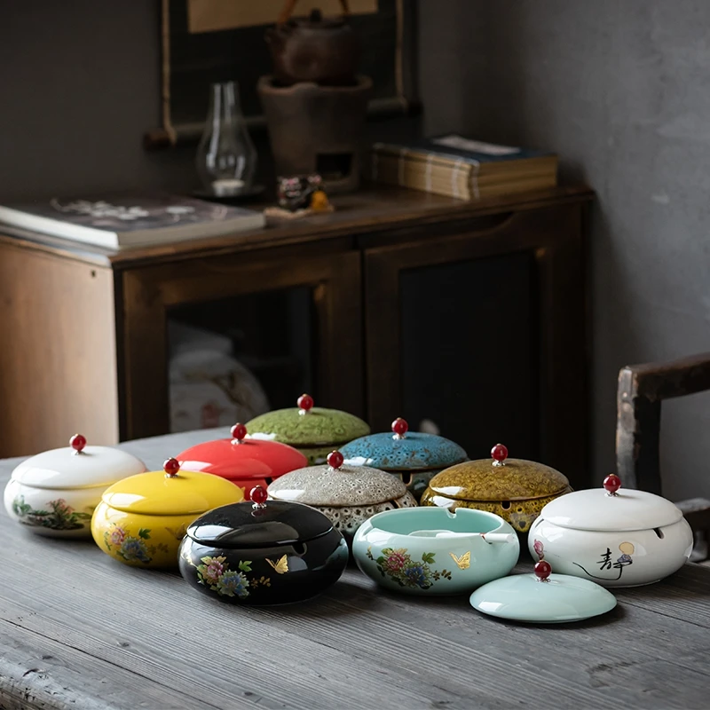 Ceramic Ashtray Creative Personality Fashion Windproof Large Living Room Home Office Ashtray Home Gift
Ceramic Ashtray Creative Personality Fashion Windproof Large Living Room Home Office Ashtray Home Gift