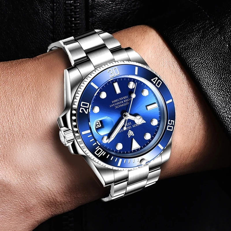 2021 LIGE Business Watch Men Automatic Mechanical Tourbillon Clock Fashion Full Steel 100 Waterproof Green Water Ghost Watch Men 
2021 LIGE Business Watch Men Automatic Mechanical Tourbillon Clock Fashion Full Steel 100 Waterproof Green Water Ghost Watch Men