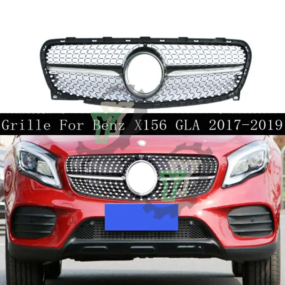Решетка радиатора переднего бампера для Mercedes-Benz X156 GLA-Class GLA200 GLA250 GLA45 AMG 2017-2019 Алмазный Стиль 
Решетка радиатора переднего бампера для Mercedes-Benz X156 GLA-Class GLA200 GLA250 GLA45 AMG 2017-2019 Алмазный Стиль