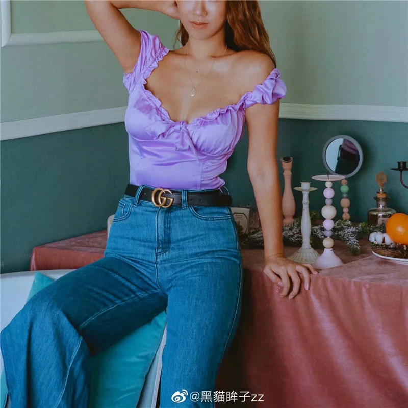 2021 Summer Sweet Woman Purple Stretchy Bow Short Tops Female Casual Square Collar Crop Top Ladies Lacing Backless Top
2021 Summer Sweet Woman Purple Stretchy Bow Short Tops Female Casual Square Collar Crop Top Ladies Lacing Backless Top