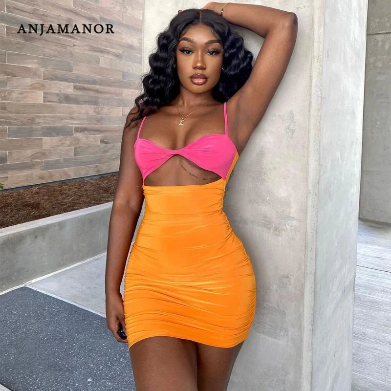 ANJAMANOR Sexy Cutout Bodycon Dress Club Outfits for Women 2021 Nightclub Orange Spaghetti Strap Backless Mini Dresses D82-CZ16
ANJAMANOR Sexy Cutout Bodycon Dress Club Outfits for Women 2021 Nightclub Orange Spaghetti Strap Backless Mini Dresses D82-CZ16
