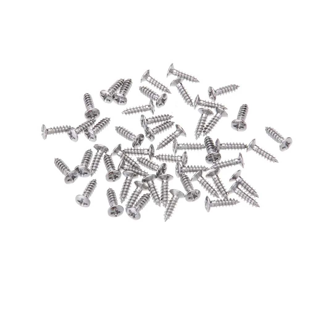 50 Pcs Chrome Bass Guitar Pickguard Screws,Cavity Cover Jack Cover Plate Screw For Electric Guitar Bass 3*12mm
50 Pcs Chrome Bass Guitar Pickguard Screws,Cavity Cover Jack Cover Plate Screw For Electric Guitar Bass 3*12mm