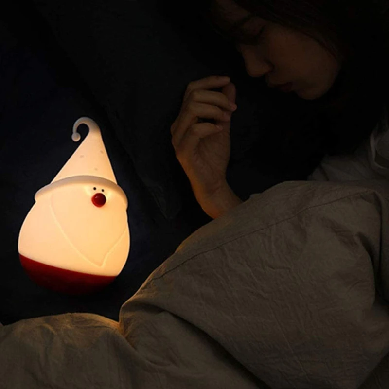 Cute LED Night Light Silicone Santa Claus Ambient Light USB Night Lamp Kids Bedroom Desktop Decor Ornaments Christmas Gifts
Cute LED Night Light Silicone Santa Claus Ambient Light USB Night Lamp Kids Bedroom Desktop Decor Ornaments Christmas Gifts