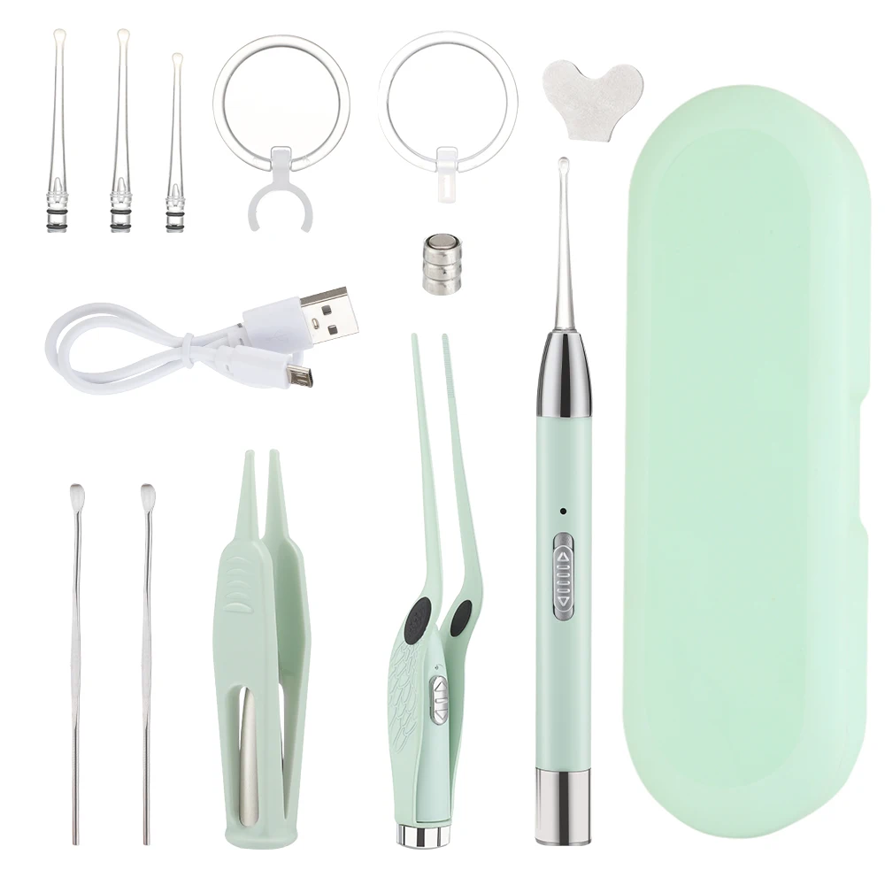 Electric Baby Ear Cleaner Set Ear Wax Removal Flashlight Earpick Ear Clean Earwax Remover Luminous Ear Light Spoon Nose Clip
Electric Baby Ear Cleaner Set Ear Wax Removal Flashlight Earpick Ear Clean Earwax Remover Luminous Ear Light Spoon Nose Clip