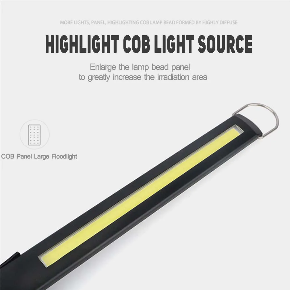 Светодиодный рабочий светильник COB фонарики многофункциональные перезаряжаемые