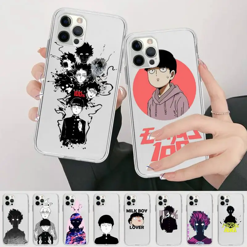 

Mob Psycho 100 Anime Phone Case for iPhone 13 12 mini 11 pro Xs max Xr X 8 7 6 6s Plus 5s cover