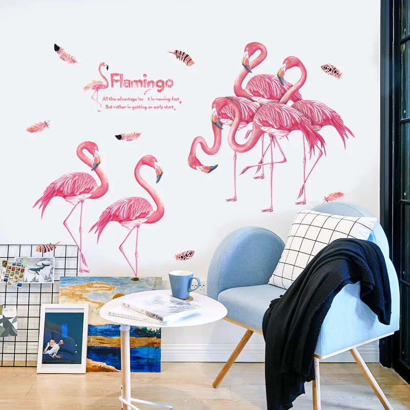 Pink Flamingo Cozy Room Decoration Wall Stickers Girl Heart Bedroom Living Room DIY Plume Stickers Vinyl Removable Poster
Pink Flamingo Cozy Room Decoration Wall Stickers Girl Heart Bedroom Living Room DIY Plume Stickers Vinyl Removable Poster
