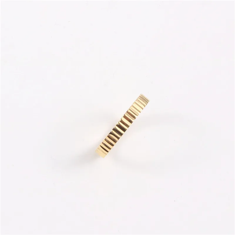 Joolim высокого класса 18K Золото PVD Модные Простые Асимметричные плетеные кольца для