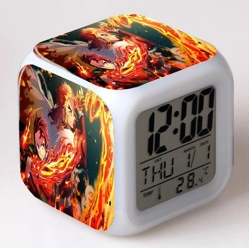 Anime Demon Slayer LED 7 Color Flash Digital Alarm Clocks Night Light Bedroom Desk Clock Alarm-Clock seven colors
Anime Demon Slayer LED 7 Color Flash Digital Alarm Clocks Night Light Bedroom Desk Clock Alarm-Clock seven colors