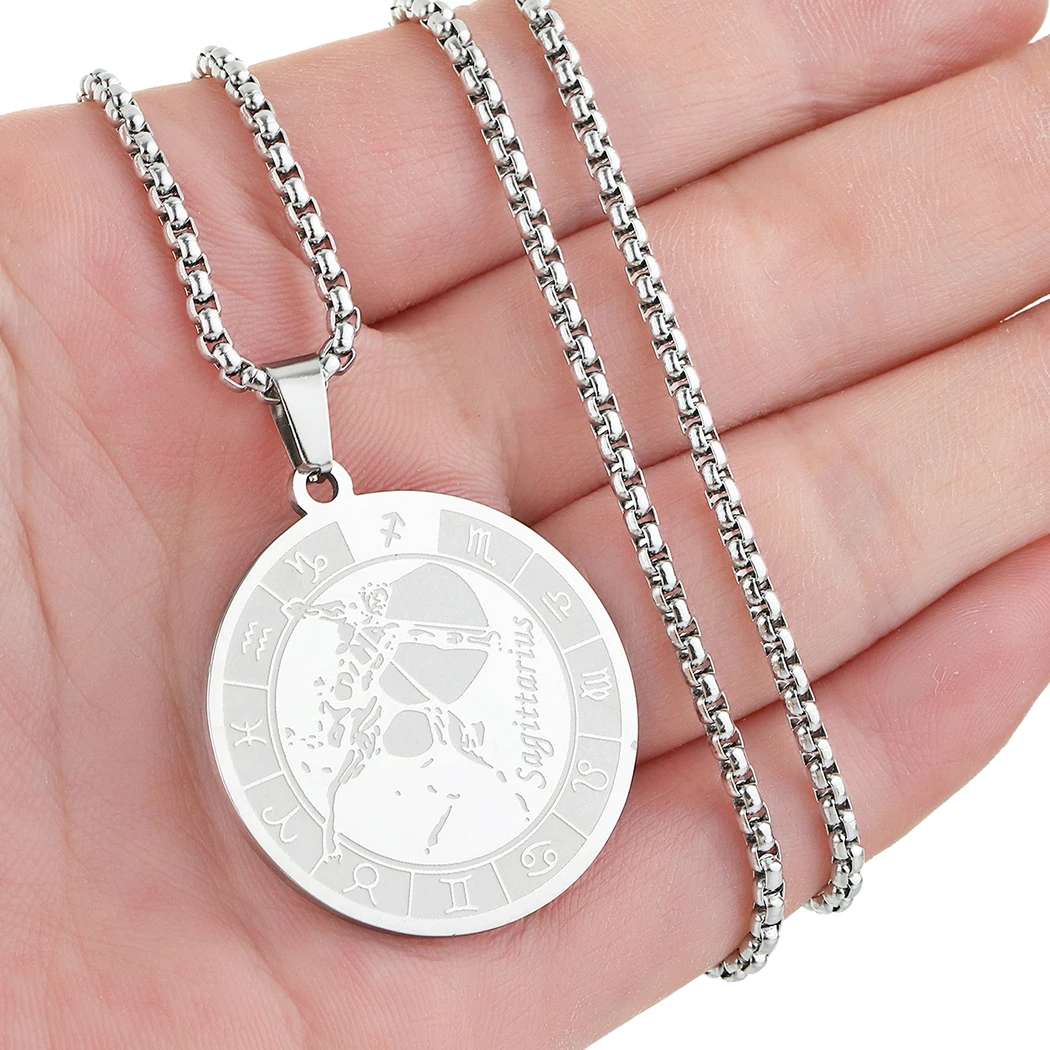 2021November Stainless Steel Sagittarius Zodiac Sign Pendant Necklaces Women Chain Choker Jewelry Birthday Charm Necklace Gift
2021November Stainless Steel Sagittarius Zodiac Sign Pendant Necklaces Women Chain Choker Jewelry Birthday Charm Necklace Gift