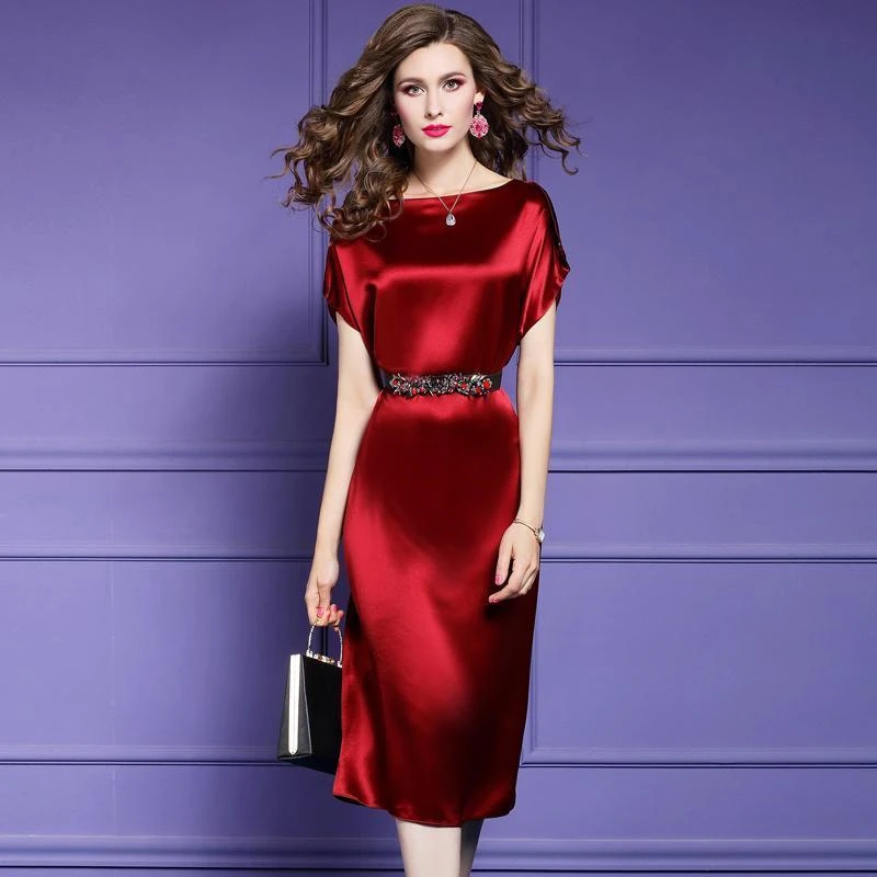 Женское гладкое атласное платье размера плюс 5XL, летнее тонкое элегантное вечернее платье с коротким рукавом, винтажное Бандажное шелковое ...
Женское гладкое атласное платье размера плюс 5XL, летнее тонкое элегантное вечернее платье с коротким рукавом, винтажное Бандажное шелковое ...