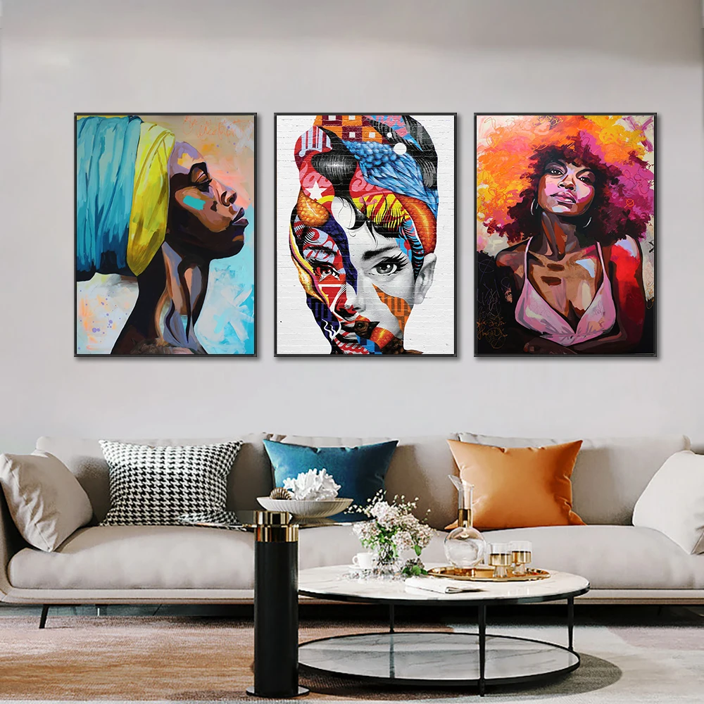 3pcs Set Africa Black Women Canvas Painting Modern Wall Art Posters And Prints For Living Room Home Decoration
3pcs Set Africa Black Women Canvas Painting Modern Wall Art Posters And Prints For Living Room Home Decoration