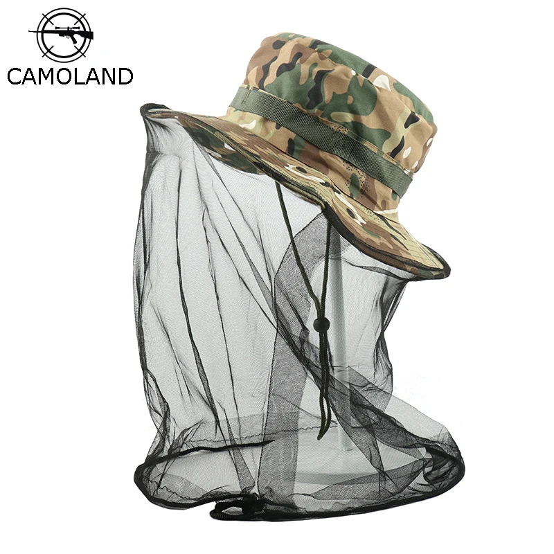 CAMOLAND Unisex Camouflage Bucket Hats Breathable Mesh Sun Hat For Women Fishing Caps Protection Insect Bug Gnats Outdoor Cap
CAMOLAND Unisex Camouflage Bucket Hats Breathable Mesh Sun Hat For Women Fishing Caps Protection Insect Bug Gnats Outdoor Cap