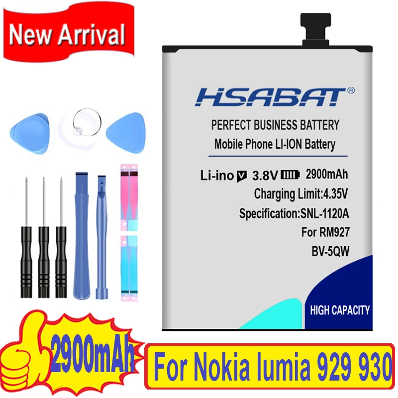 Аккумулятор HSABAT 2900 мАч для Nokia lumia 929 930 RM927|battery for nokia|battery forbatteries batteries |