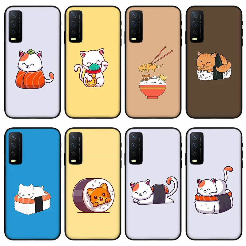 Cute cat Sushi Phone case for vivo y30 y50 y53 y52 y31 y53 , Protective silicone case for vivo Y18 Y19 Y15 Y12 Y51 Y85 Y97 Y70s
Cute cat Sushi Phone case for vivo y30 y50 y53 y52 y31 y53 , Protective silicone case for vivo Y18 Y19 Y15 Y12 Y51 Y85 Y97 Y70s