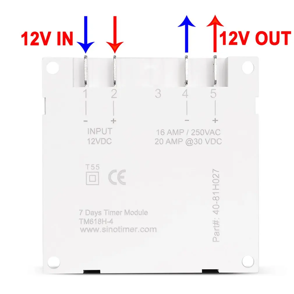 5V 12V 24V 110V 220V Voltage Output Digital 7 Days Weekly Programmable Timer Switch Time Relay Control Passive Output
5V 12V 24V 110V 220V Voltage Output Digital 7 Days Weekly Programmable Timer Switch Time Relay Control Passive Output