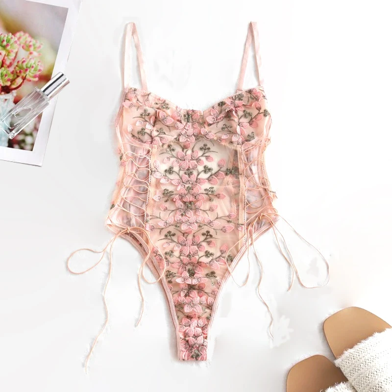 one-piece sexy pajamas Women Teddy lingerie Sexy Underwear Erotic Lace Mesh Sleepwear Nightwear Embroidered strap
one-piece sexy pajamas Women Teddy lingerie Sexy Underwear Erotic Lace Mesh Sleepwear Nightwear Embroidered strap