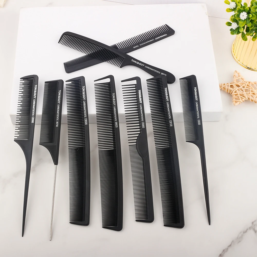 9 Pcs Black Hairdressing Combs Set Anti-static Comb Metal Pin Tail Comb Salon Hair Cutting Comb Hairdresser Hair Styling Tools
9 Pcs Black Hairdressing Combs Set Anti-static Comb Metal Pin Tail Comb Salon Hair Cutting Comb Hairdresser Hair Styling Tools