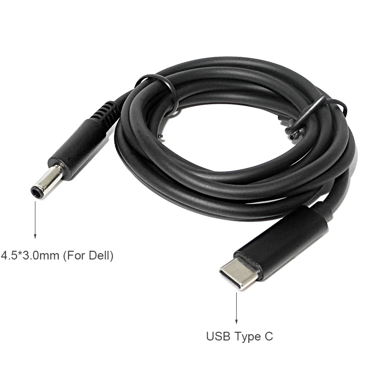 USB C к DC 4,5x3,0 мм зарядный кабель для ноутбука адаптер Тип C PD вилка конвертер для Dell Inspiron 15-3000 3558 3559 15-3541
USB C к DC 4,5x3,0 мм зарядный кабель для ноутбука адаптер Тип C PD вилка конвертер для Dell Inspiron 15-3000 3558 3559 15-3541