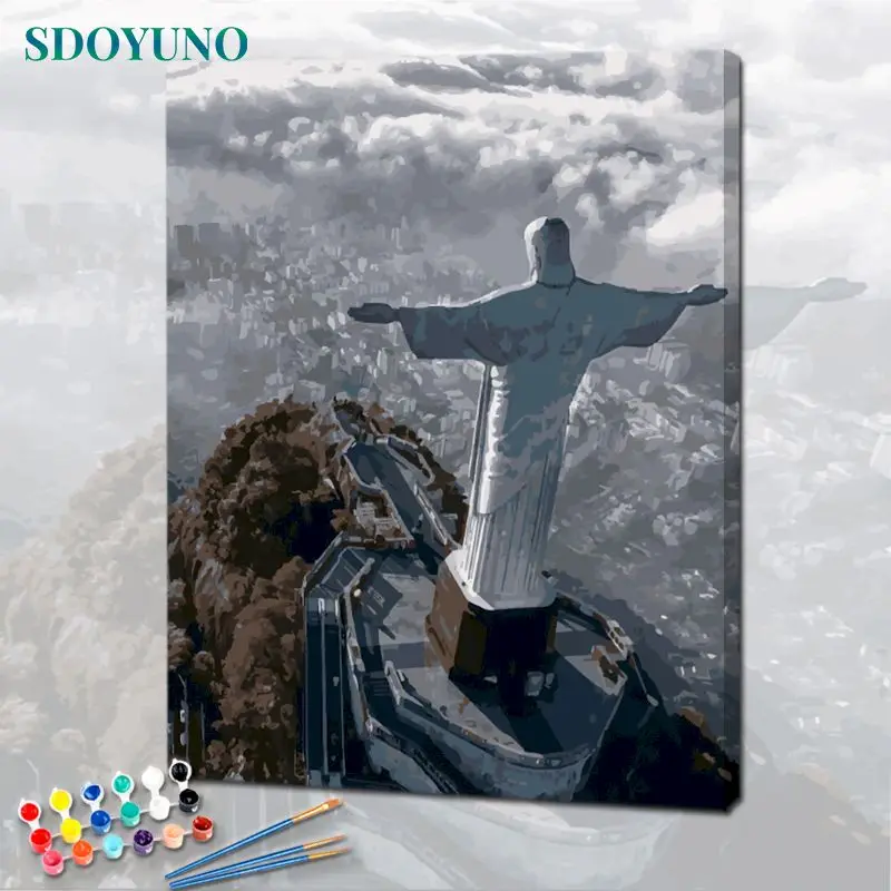 SDOYUNO Acrylic Paint By Numbers Landscape Oil Painting By Numbers On Canvas 40x50cm Scenery Frameless DIY Home Decor
SDOYUNO Acrylic Paint By Numbers Landscape Oil Painting By Numbers On Canvas 40x50cm Scenery Frameless DIY Home Decor