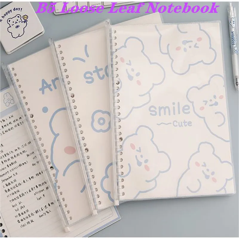 Kawaii Bear Rabbit B5 Binder Notebook Agenda 30 Sheets Sprial Word Writing Book Gift School Stationery Loose Leaf Notebook
Kawaii Bear Rabbit B5 Binder Notebook Agenda 30 Sheets Sprial Word Writing Book Gift School Stationery Loose Leaf Notebook