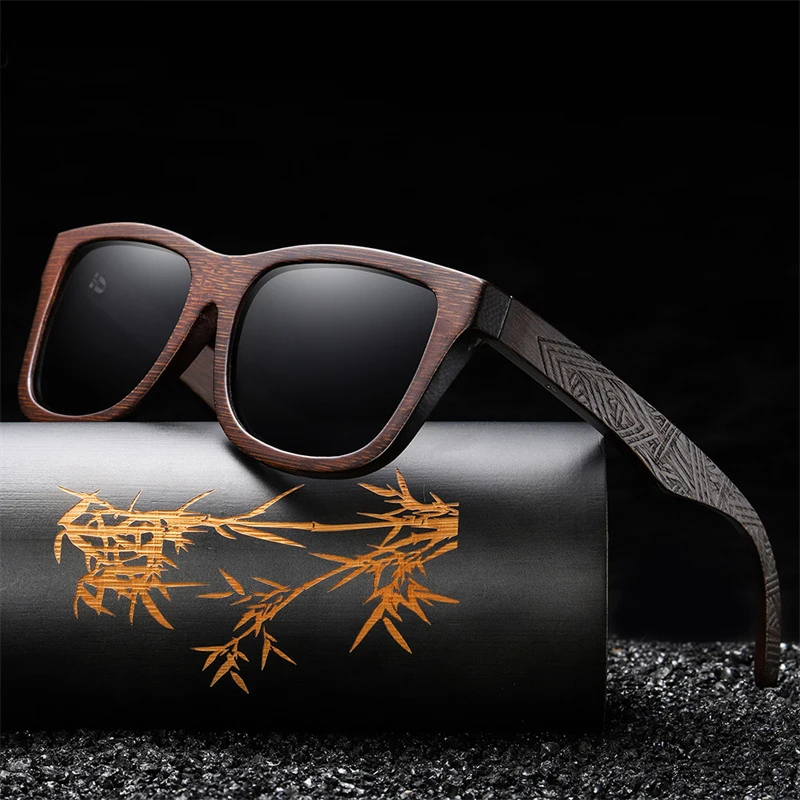 

Натуральные бамбуковые деревянные солнцезащитные очки ручной работы поляризованные зеркальные линзы с покрытием очки с подарочной коробк...