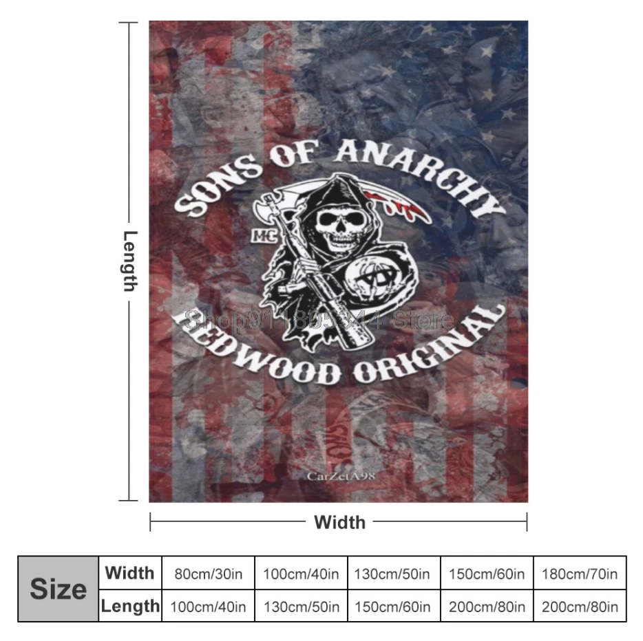 sons of anarchy USA TV Painted Throw Blanket Fuzzy Warm Throws for Winter Bedding 3D Printing Soft Micro Fleece Blanket
sons of anarchy USA TV Painted Throw Blanket Fuzzy Warm Throws for Winter Bedding 3D Printing Soft Micro Fleece Blanket