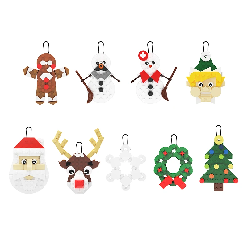 MOC Winter Christmas Tree Decoration Train Building Blocks Set Santa Railway Vehicle Snowman Pendant Idea Toys For Kid Xmas Gift
MOC Winter Christmas Tree Decoration Train Building Blocks Set Santa Railway Vehicle Snowman Pendant Idea Toys For Kid Xmas Gift