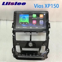 LiisLee Car Multimedia GPS Hi-Fi Audio Radio Stereo For TOYOTA Vios XP150 2013~2018 Auto AC Original Style Navigation NAVI