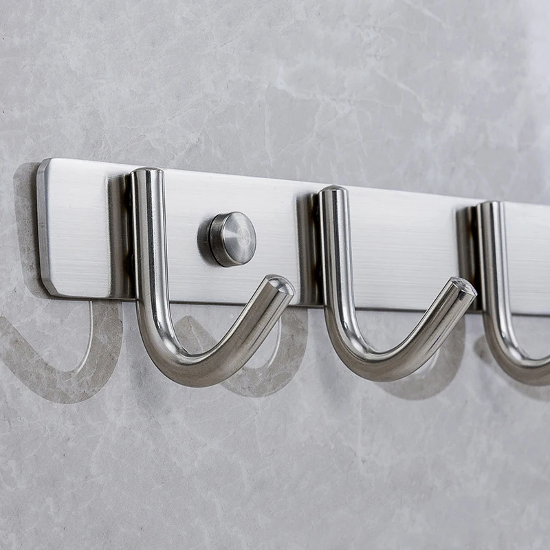 Hooks Sliver 304 Stainless Steel Hook Perforated Nail Free Row Structure For Bathroom Bedroom Kitchen Accessories Hook Optional
Hooks Sliver 304 Stainless Steel Hook Perforated Nail Free Row Structure For Bathroom Bedroom Kitchen Accessories Hook Optional