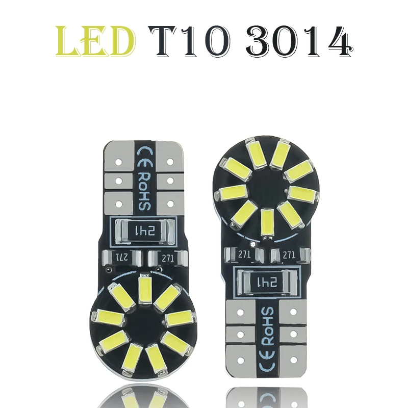 10pcs T10 3014 LED 12SMD Clearance Canbus Error Free 194 W5W Car Side Wedge Interior Dome Reading Light Door Step Pathway bulbs
10pcs T10 3014 LED 12SMD Clearance Canbus Error Free 194 W5W Car Side Wedge Interior Dome Reading Light Door Step Pathway bulbs