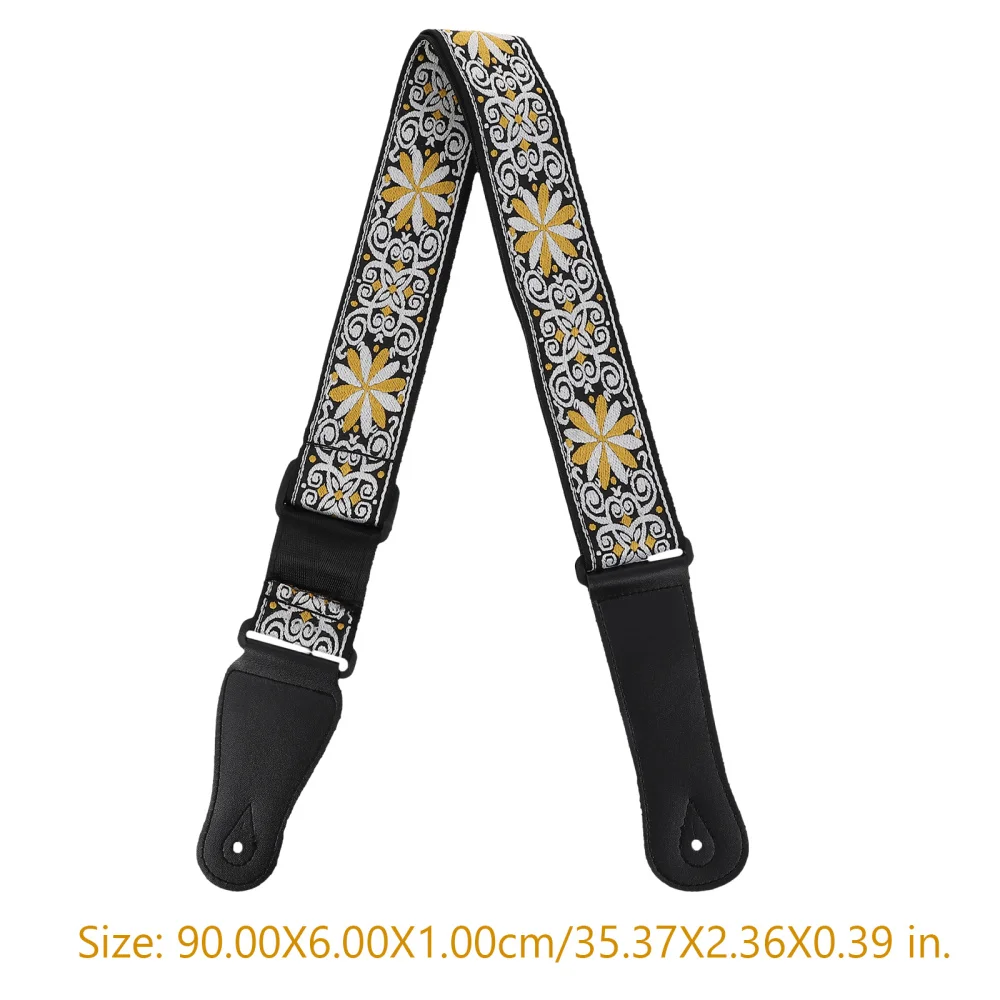 Guitar Strap Weave Strap with Leather End Vintage Classical Pattern Design Strap
Guitar Strap Weave Strap with Leather End Vintage Classical Pattern Design Strap