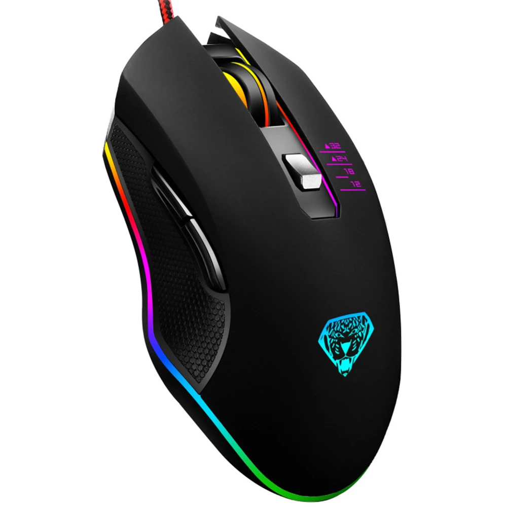 Проводная игровая эргономичная оптическая мышь 3200DPI | Компьютеры и офис