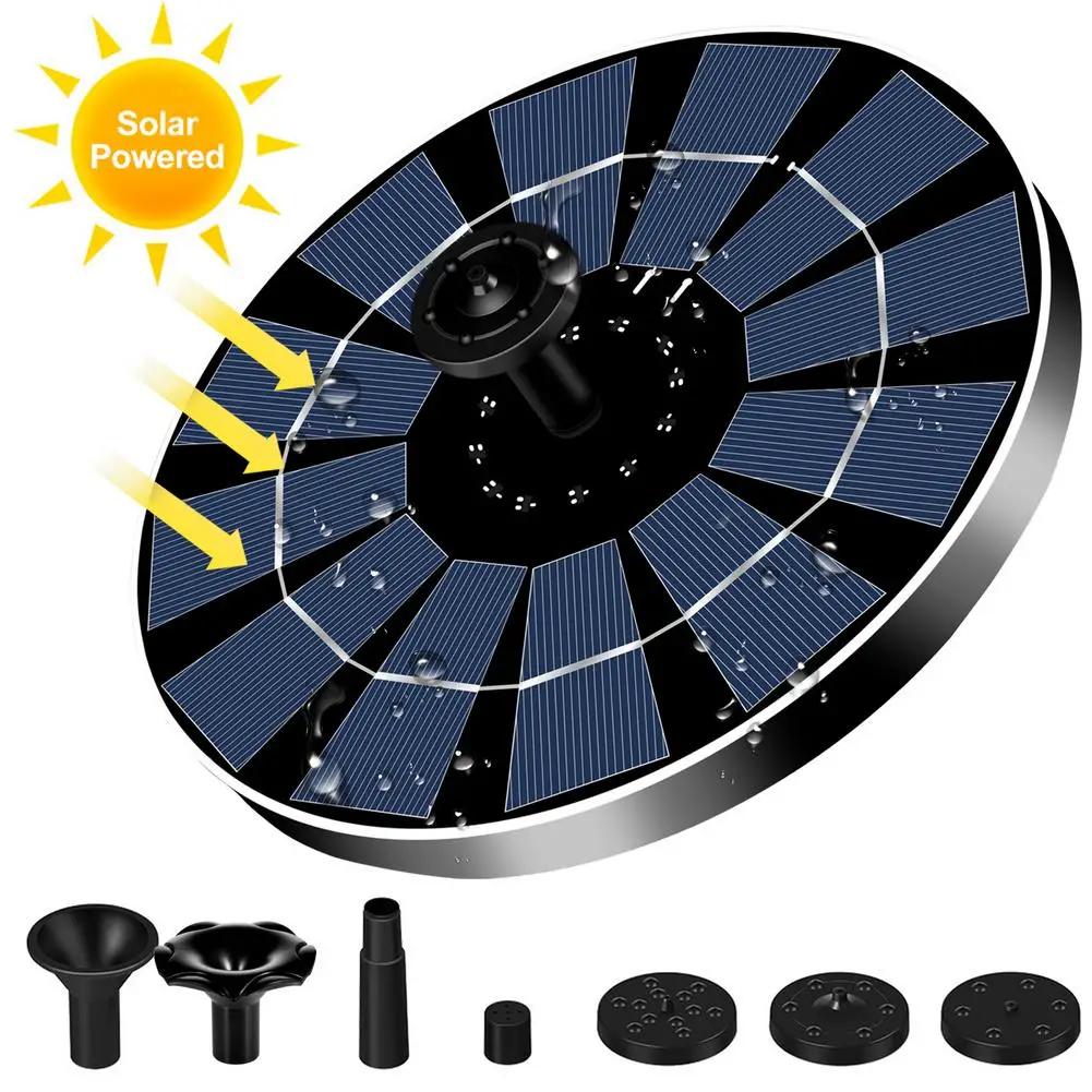 Decorative Solar Fountain Multi-purpose Floating Swimming Pools Panel Solar Powered Fountains Water Pump Garden Patio 6V/2.5W
Decorative Solar Fountain Multi-purpose Floating Swimming Pools Panel Solar Powered Fountains Water Pump Garden Patio 6V/2.5W
