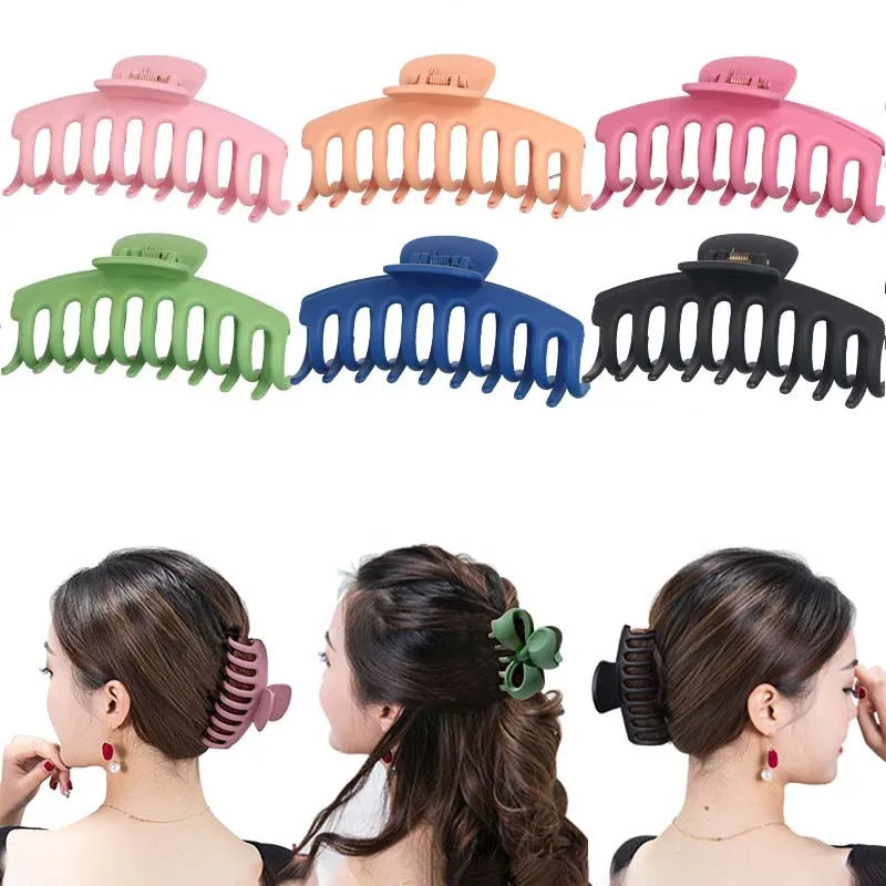 1Pcs Solid Color Big Hair Claw Women's Frosted Hair Clips1Pcs Solid Color Big Hair Claw Women's Frosted Hair Clips Elegant Chrys
1Pcs Solid Color Big Hair Claw Women's Frosted Hair Clips1Pcs Solid Color Big Hair Claw Women's Frosted Hair Clips Elegant Chrys