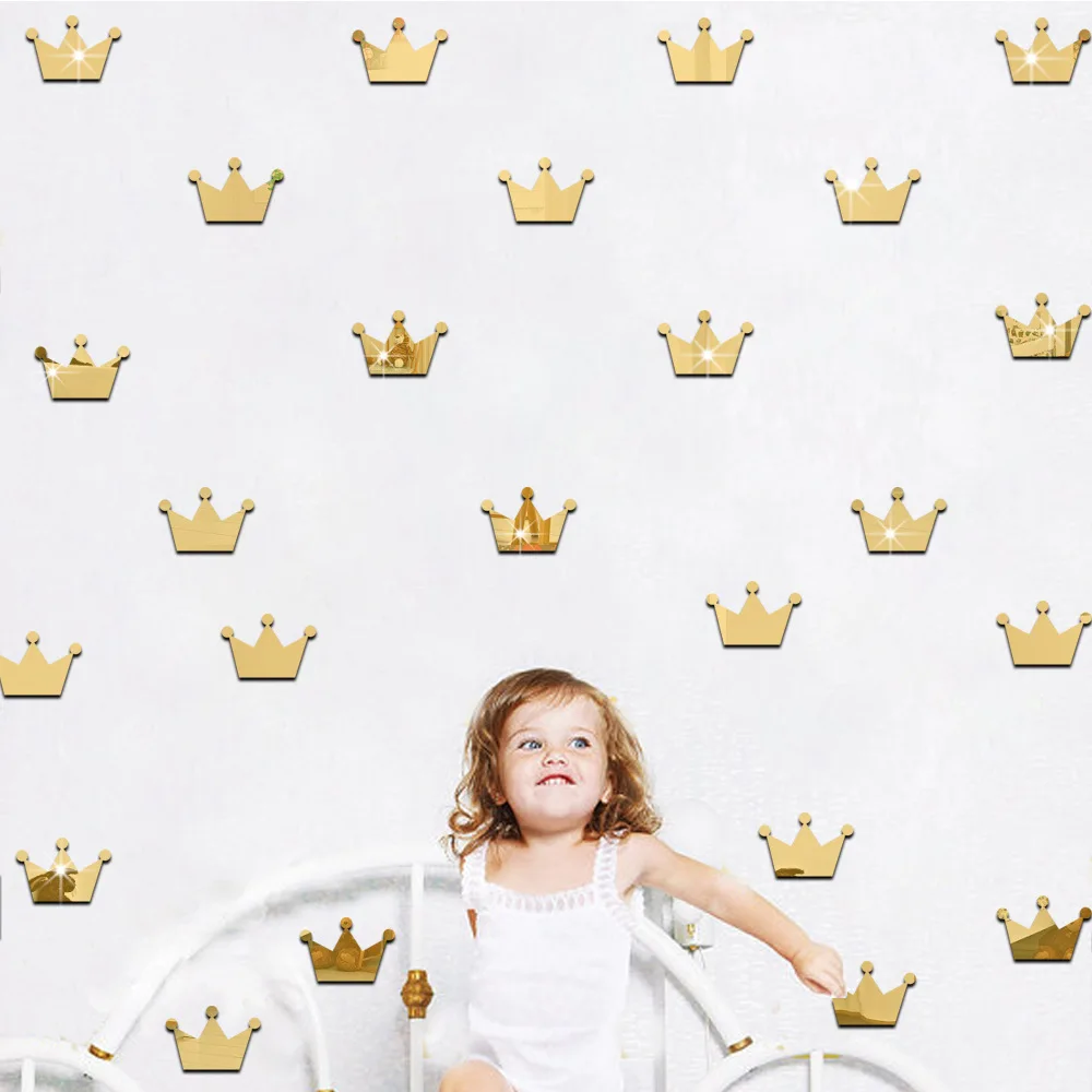 Gold silver Creative Nordic Crown Acrylic Wall Sticker Children's Room Kindergarten Decoration Cartoon Self-adhesive
Gold silver Creative Nordic Crown Acrylic Wall Sticker Children's Room Kindergarten Decoration Cartoon Self-adhesive