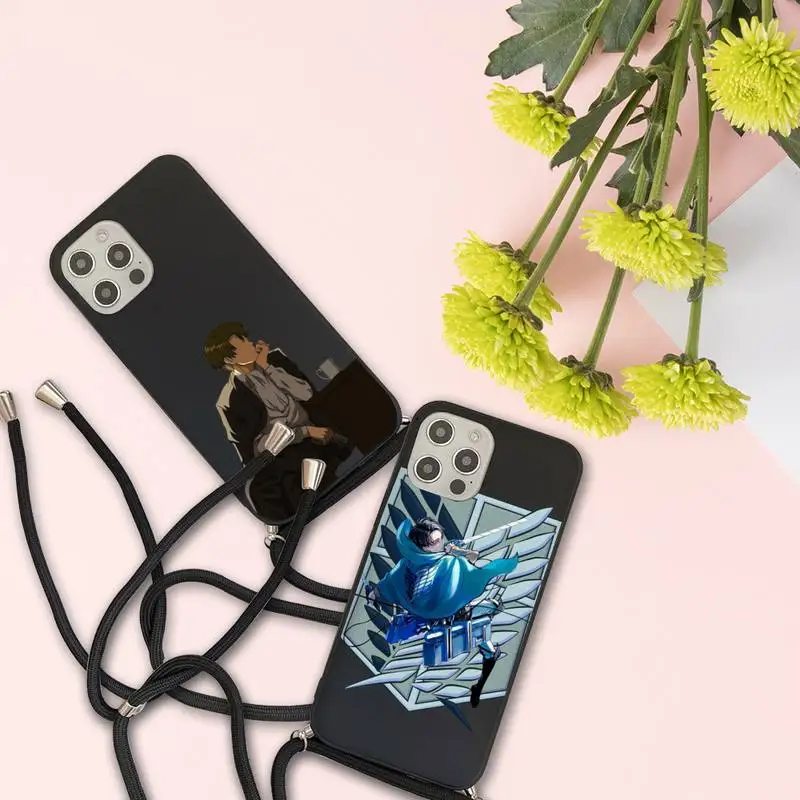 Anime Attack on Titan Levi Phone Case For iPhone 7 8 11 12 X XS XR MINI Pro Max Plus Strap Cord Chain Lanyard soft 
Anime Attack on Titan Levi Phone Case For iPhone 7 8 11 12 X XS XR MINI Pro Max Plus Strap Cord Chain Lanyard soft