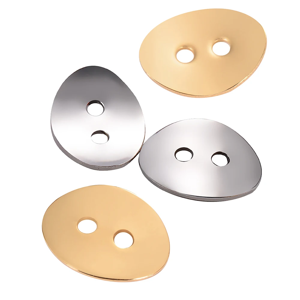 20pcs/lot Stainless Steel oval Tag Double Holes Clasp Connectors For Bracelet Necklace Charm DIY Making Findings Accessories
20pcs/lot Stainless Steel oval Tag Double Holes Clasp Connectors For Bracelet Necklace Charm DIY Making Findings Accessories