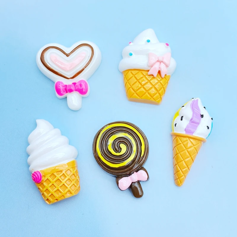 10Pcs Cute Hand Painted Ice Cream, Lollipops Flat Back Resin Cabochons Scrapbooking DIY Jewelry Craft Decoration Accessorie L38
10Pcs Cute Hand Painted Ice Cream, Lollipops Flat Back Resin Cabochons Scrapbooking DIY Jewelry Craft Decoration Accessorie L38