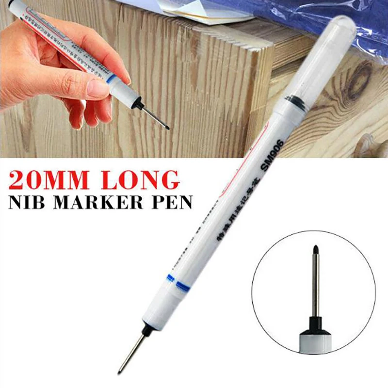 Long Head Markers Bathroom Woodworking Decoration Multi-purpose Deep Hole Marker Pens
Long Head Markers Bathroom Woodworking Decoration Multi-purpose Deep Hole Marker Pens