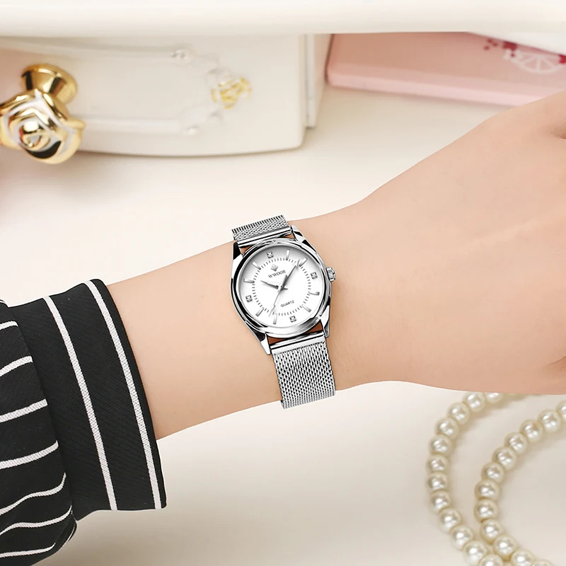 Женские часы WWOOR женские модные с бриллиантами 2022 от известного бренда
